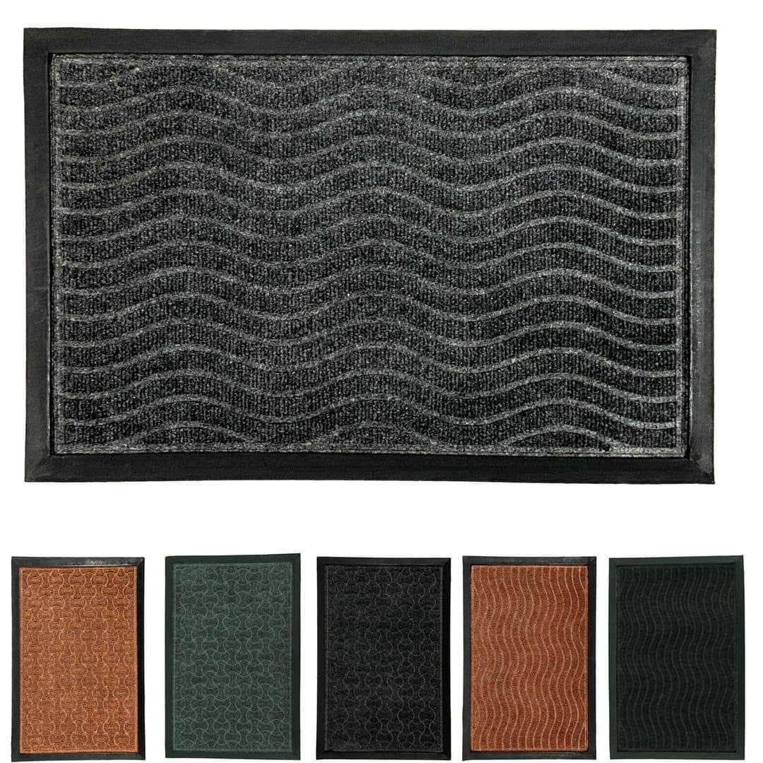 Felpudo CIPRO de Goma & PVC varios tamaños, colores y formas base antideslizante