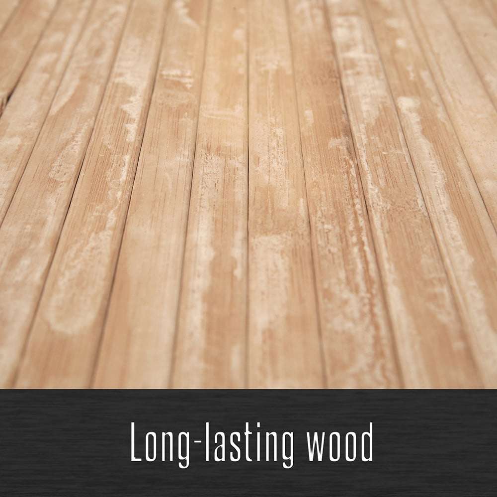 Alfombra Bambú Uganda, para interior o exterior, base antideslizante, varios tamaños