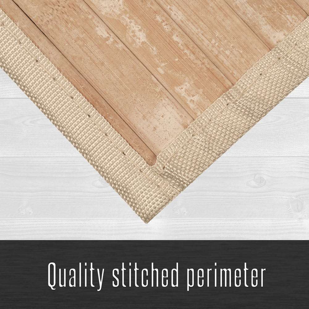 Alfombra Bambú Uganda, para interior o exterior, base antideslizante, varios tamaños