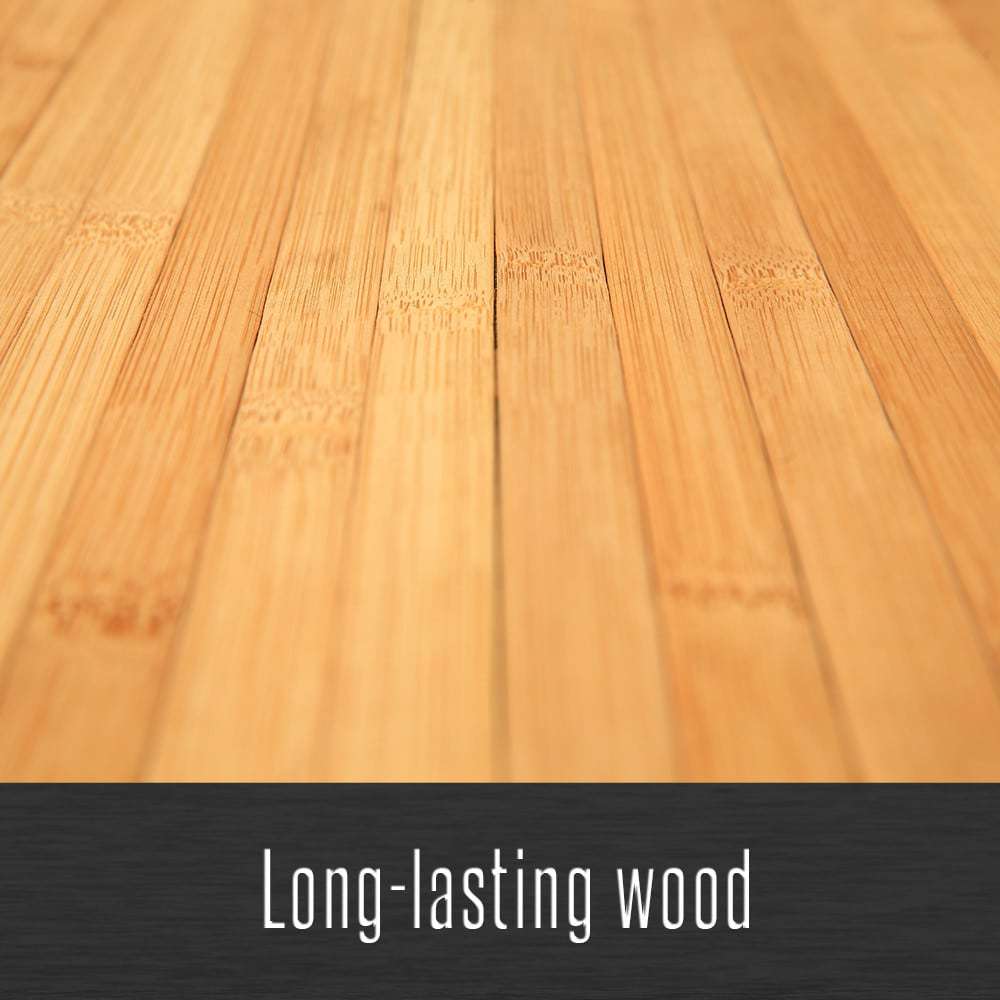 Alfombra Bambú Uganda, para interior o exterior, base antideslizante, varios tamaños