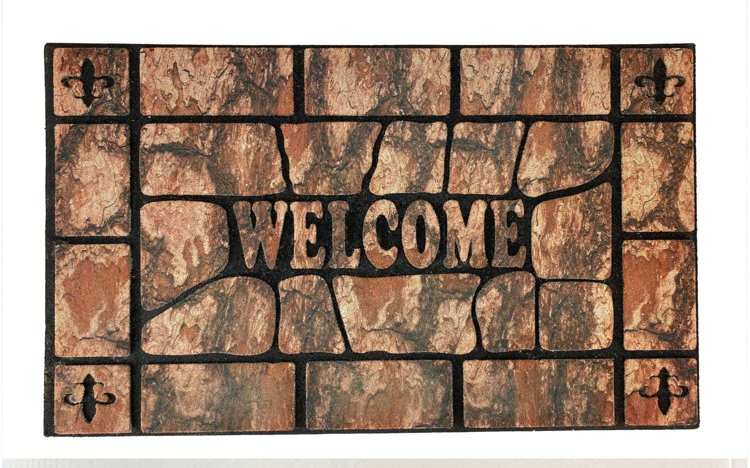 Felpudo TEXAS Goma Flocada 45x75cm base antideslizante