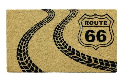Felpudo de coco 70x40 base antideslizante, felpudo "Ruta 66"