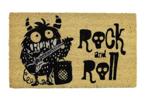 Felpudo de coco 70x40 base antideslizante, felpudo "Rock & Roll"