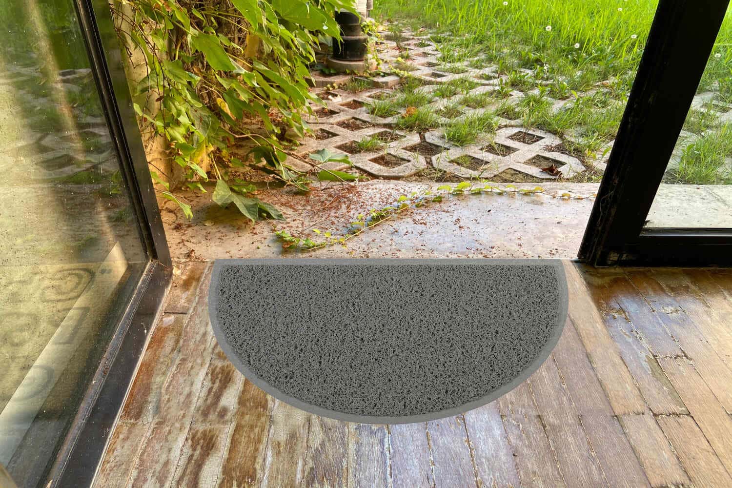 Felpudo Villena Rizo 45x75, varios colores y formas base antideslizante