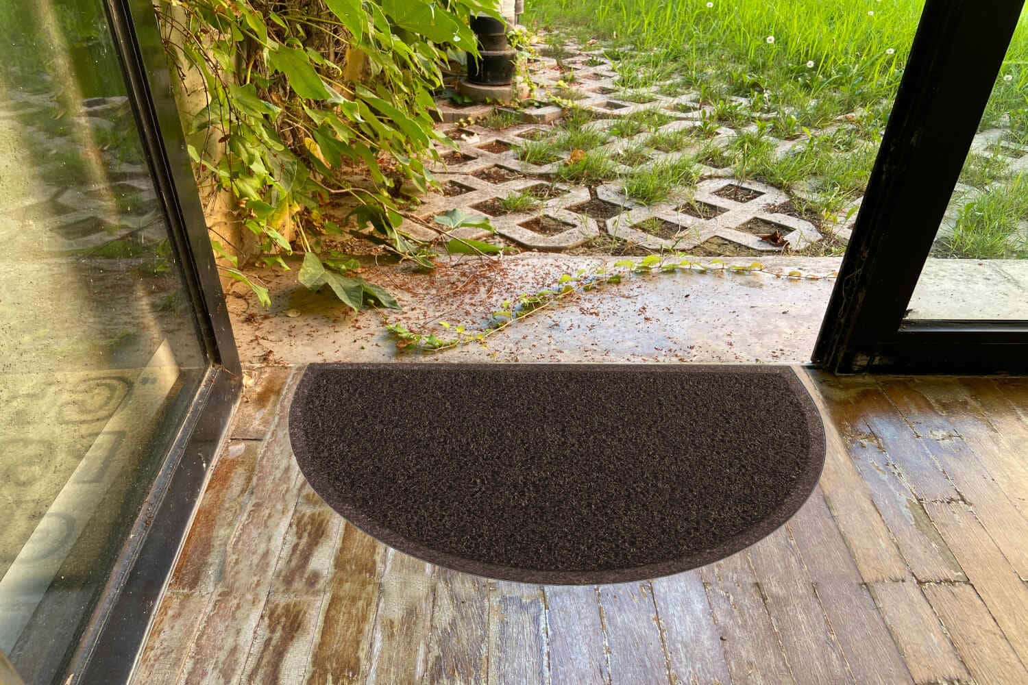 Felpudo Villena Rizo 45x75, varios colores y formas base antideslizante