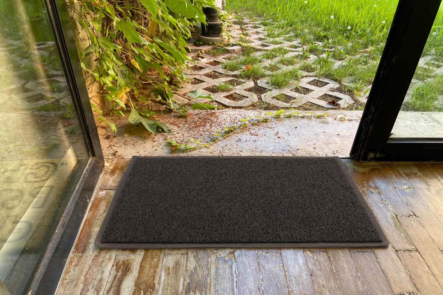 Felpudo Villena Rizo 45x75, varios colores y formas base antideslizante