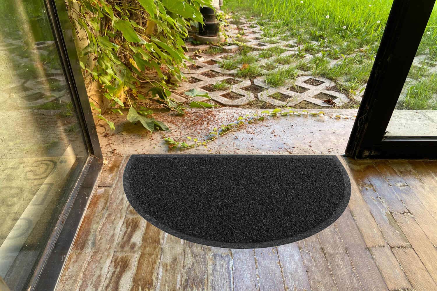 Felpudo Villena Rizo 45x75, varios colores y formas base antideslizante