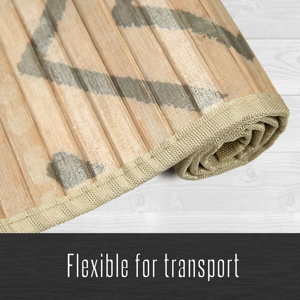 Alfombra Bambú Uganda, para interior o exterior, base antideslizante, varios tamaños