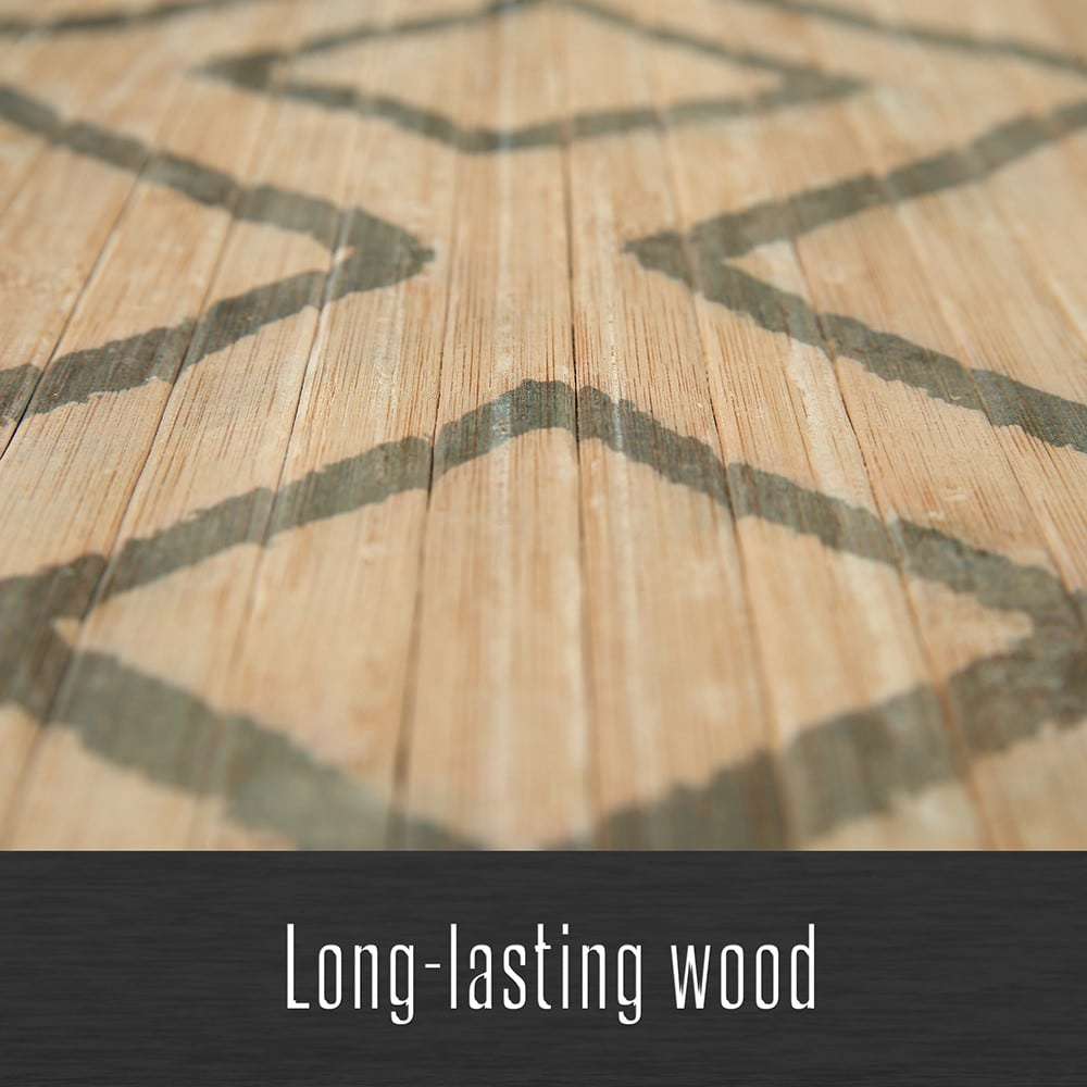 Alfombra Bambú Uganda, para interior o exterior, base antideslizante, varios tamaños