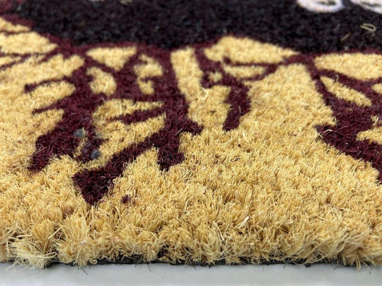 Felpudo de coco 70x40 base antideslizante, felpudo "Sombra Help"