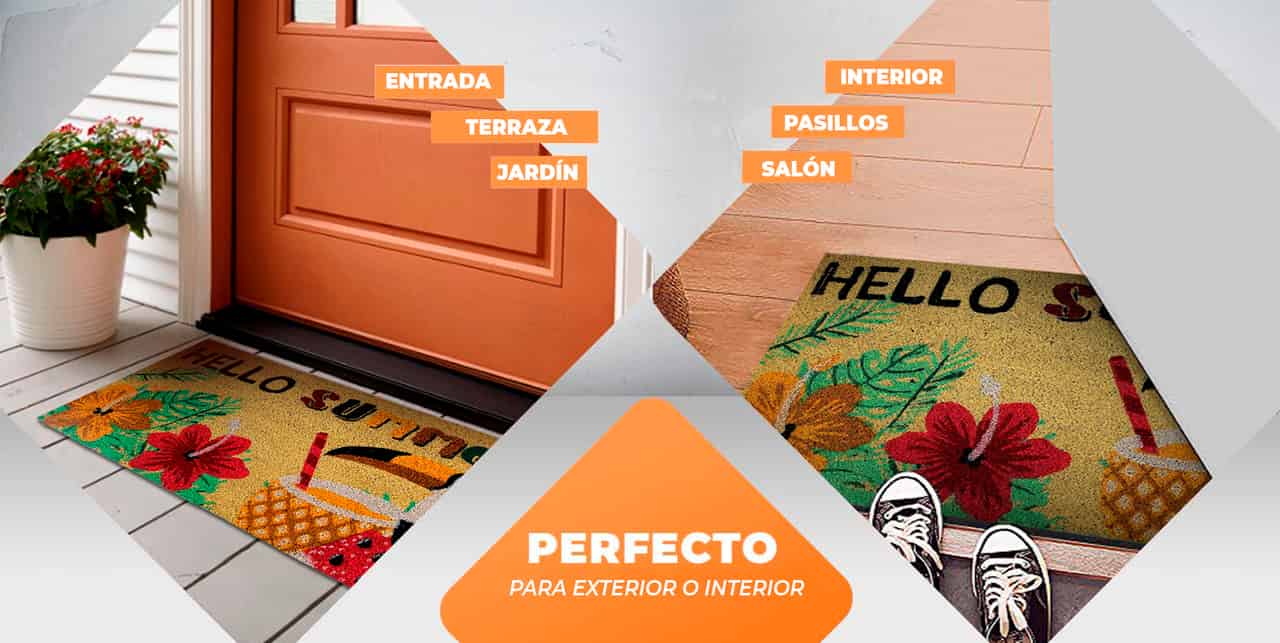 Felpudo de coco antideslizante 40x70 - Hello Summer - Imagen 5