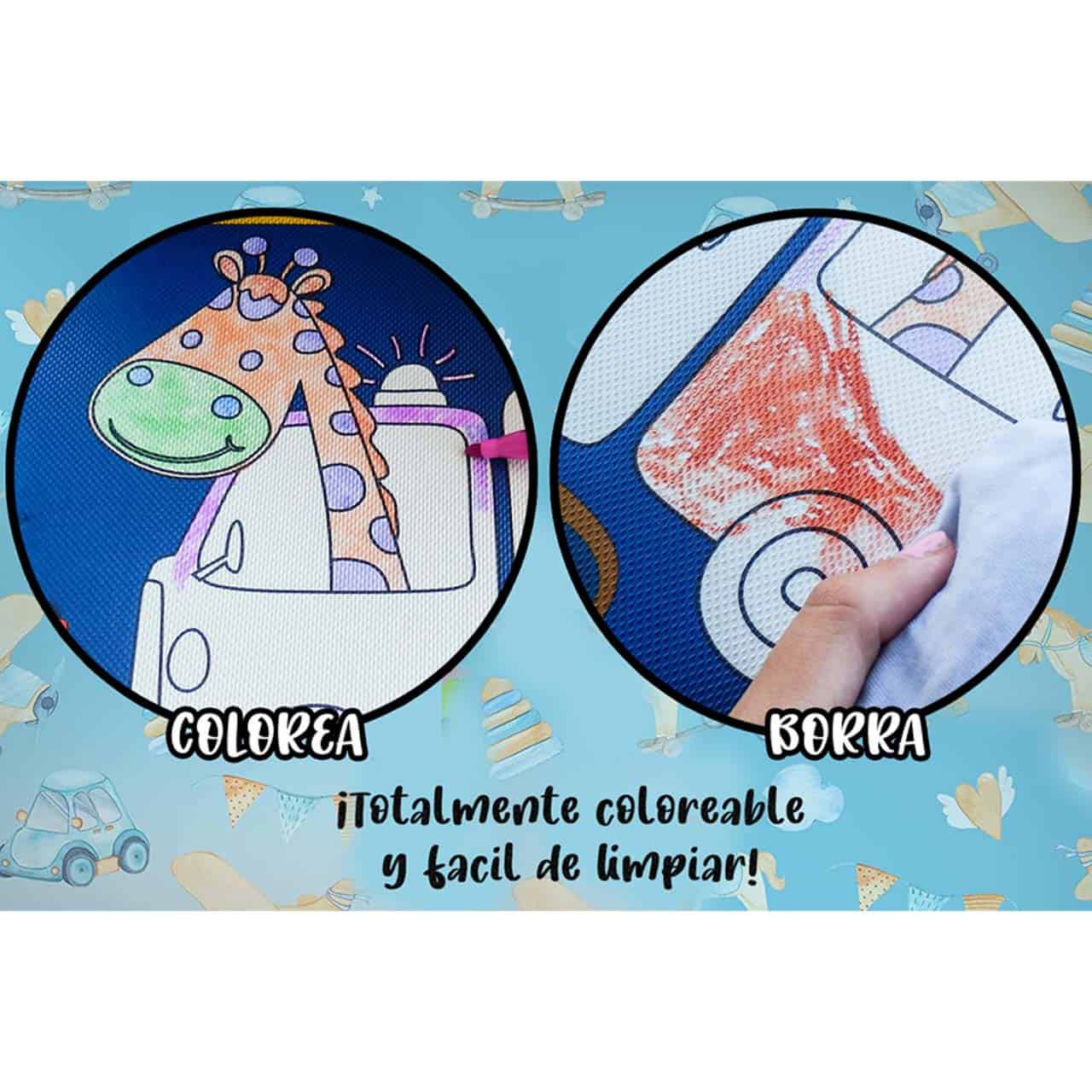 Alfombra infantil markids para colorear (coches) - Imagen 4