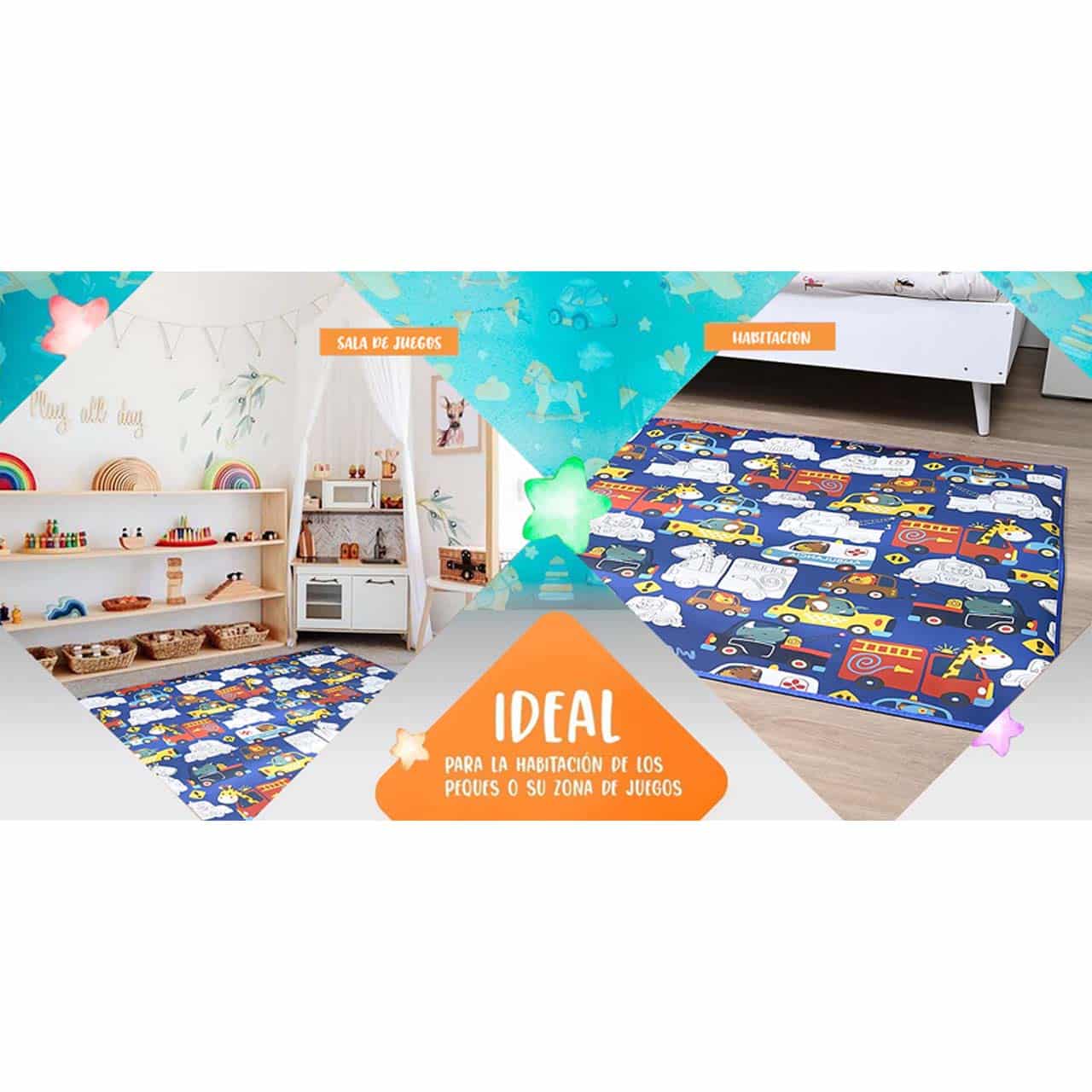 Alfombra infantil markids para colorear (coches) - Imagen 6